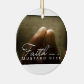 からしの種子小さい信頼 セラミックオーナメント (右)