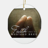 からしの種子小さい信頼 セラミックオーナメント (左)