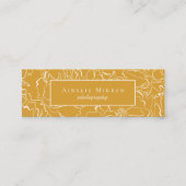 からし素朴黄単純フローラ スキニー名刺 (正面)