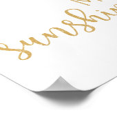 からし黄色お前は俺の日差しだ ポスター (角)