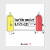 からだを言うな。ケッチアップ！パニーバンパーステッカー シール (シート)