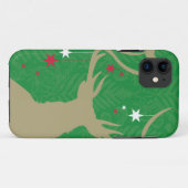 からつるす星を持つシカのシルエット Case-Mate iPhoneケース (裏面(横))