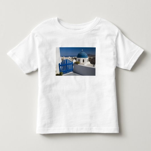 からのギリシャとサントリーニ島 トドラーTシャツ (正面)