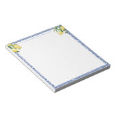 ～からのメッセージ | Amalfiレモン青イタリアンいタイル ノートパッド (アングル)