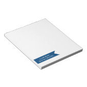 ...からのメモノートパーソナライズされたパッド |青 ノートパッド (アングル)