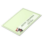 からのメモ - のぞき込むクリスマス猫ノート ノートパッド (アングル)