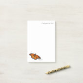 ...からのメモ(昆虫)オオカバマダラ、モナークバタフライメモ帳 ポストイット (デスク上)