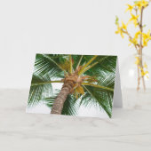 からのヤシの木次 カード (黄色い花)