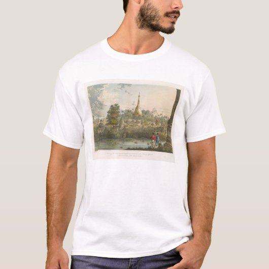 からのラングーンのDagonの素晴らしい塔の眺め Tシャツ (正面)