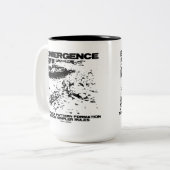 ~からの出現複雑なパターンシンプル形成 ツートーンマグカップ (正面左)