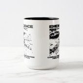 ~からの出現複雑なパターンシンプル形成 ツートーンマグカップ (中央)