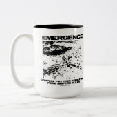 ~からの出現複雑なパターンシンプル形成 ツートーンマグカップ (左)