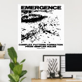~からの出現複雑なパターンシンプル形成 ポスター (ホームオフィス)