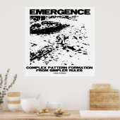 ~からの出現複雑なパターンシンプル形成 ポスター (キッチン)