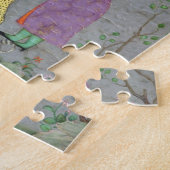 からの友達およびペットチータを持つファルコナー、 ジグソーパズル (側面)