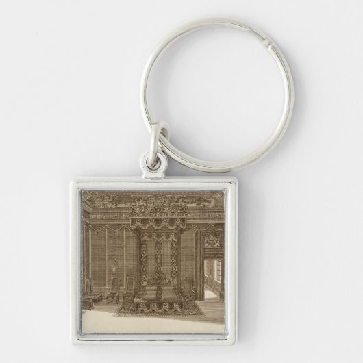 からの州のベッドが付いているBedchamberのためのデザイン、 キーホルダー (正面)