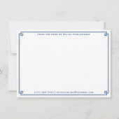 ～からの手紙 |青と白のChinoiserieパーソナル ノートカード (正面)