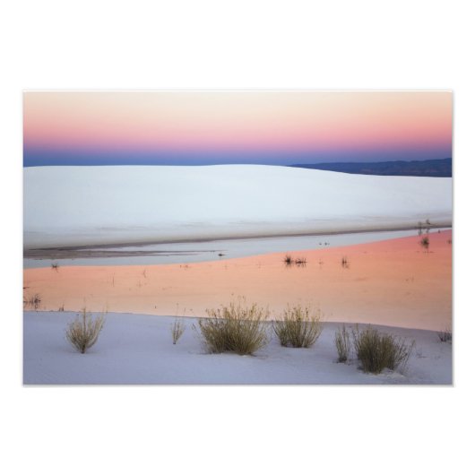 ~からの水のプールに映る夕暮れの空 フォトプリント (正面)