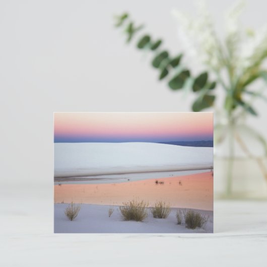 ~からの水のプールに映る夕暮れの空 ポストカード (スタンド正面)