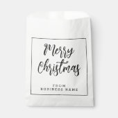 ～からの白い陽気なクリスマス |ミニ小紙バッグ フェイバーバッグ (正面)