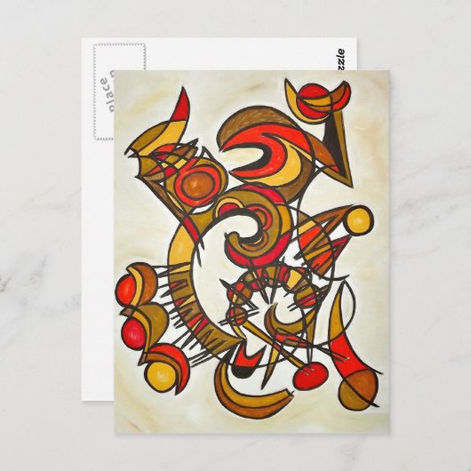 からの調和そして調子-抽象美術の郵便はがき ポストカード (正面/裏面)