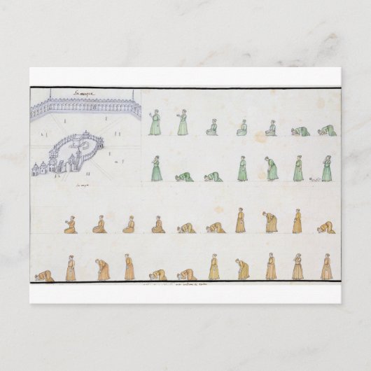 からの違う祈りの言葉中の体の位置 ポストカード (正面)