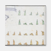 からの違う祈りの言葉中の体の位置 マグネット (正面)