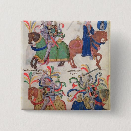 からの4人の騎士、 缶バッジ (正面)