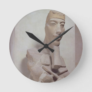 からのAkhenaten (1365-1349年紀元前に)のOsiridの柱 ラウンド壁時計