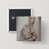 からのAkhenaten (1365-1349年紀元前に)のOsiridの柱 缶バッジ (正面&裏面)