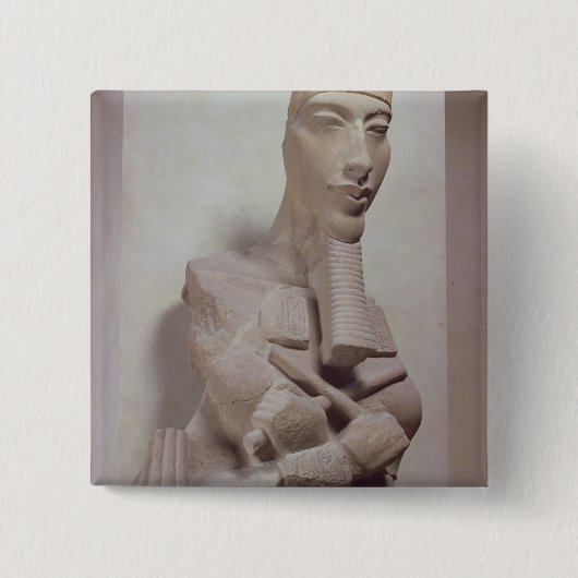 からのAkhenaten (1365-1349年紀元前に)のOsiridの柱 缶バッジ (正面)