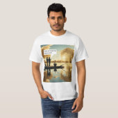 からまり合う釣り糸 Tシャツ (正面フル)