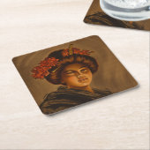 からま:ロマ日本のンス芸者女優 スクエアペーパーコースター (アングル)