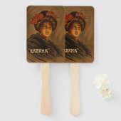 からま：ロマ日本のンス芸者女優 ハンドファン (正面&裏面)