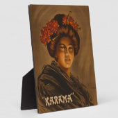 からま：ロマ日本のンス芸者女優 フォトプラーク (側面)