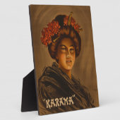 からま:ロマ日本のンス芸者女優 フォトプラーク (側面)