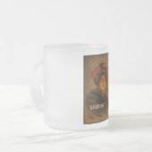 からま：ロマ日本のンス芸者女優 フロストグラスマグカップ (正面左)