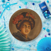 からま：ロマ日本のンス芸者女優 ペーパープレート (パーティー)