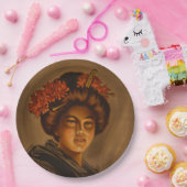 からま：ロマ日本のンス芸者女優 ペーパープレート (パーティー)