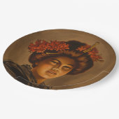 からま：ロマ日本のンス芸者女優 ペーパープレート (アングル)