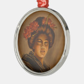 からま：ロマ日本のンス芸者女優 メタルオーナメント (左)