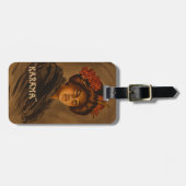 からま：ロマ日本のンス芸者女優 ラゲッジタグ (正面横)