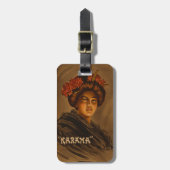 からま：ロマ日本のンス芸者女優 ラゲッジタグ (正面縦)