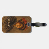 からま：ロマ日本のンス芸者女優 ラゲッジタグ (裏面横)