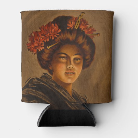 からま:ロマ日本のンス芸者女優 缶クーラー (正面)