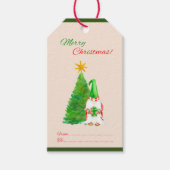 ~からクリスマスの木とサンタクロースを楽しむ ギフトタグ (正面)