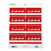 からコギスクリスマススススそり犬の休日 ラベル (フルシート)