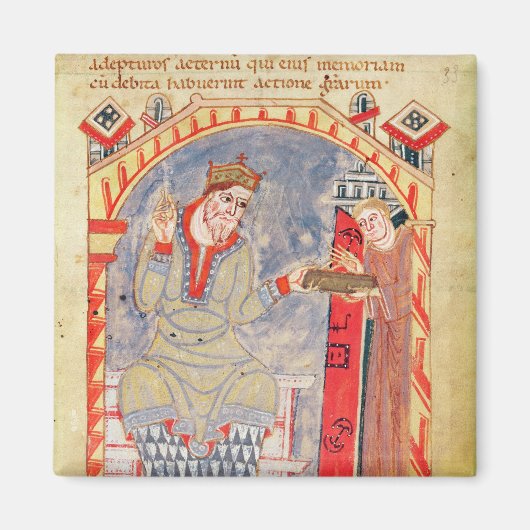 からシャルルの禿げ肉への献身 マグネット (正面)