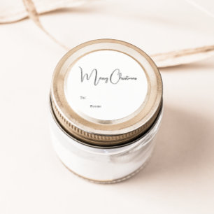 ～からモダンクリスマスのお祝い ラウンドシール