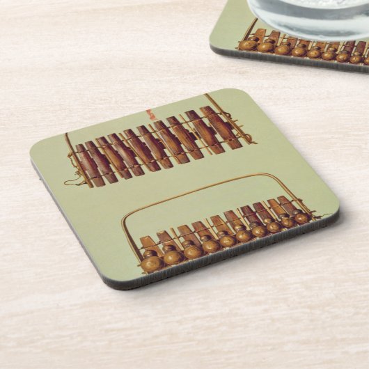 、から南アフリカマリンバ、前部および背部眺め コースター (左側)